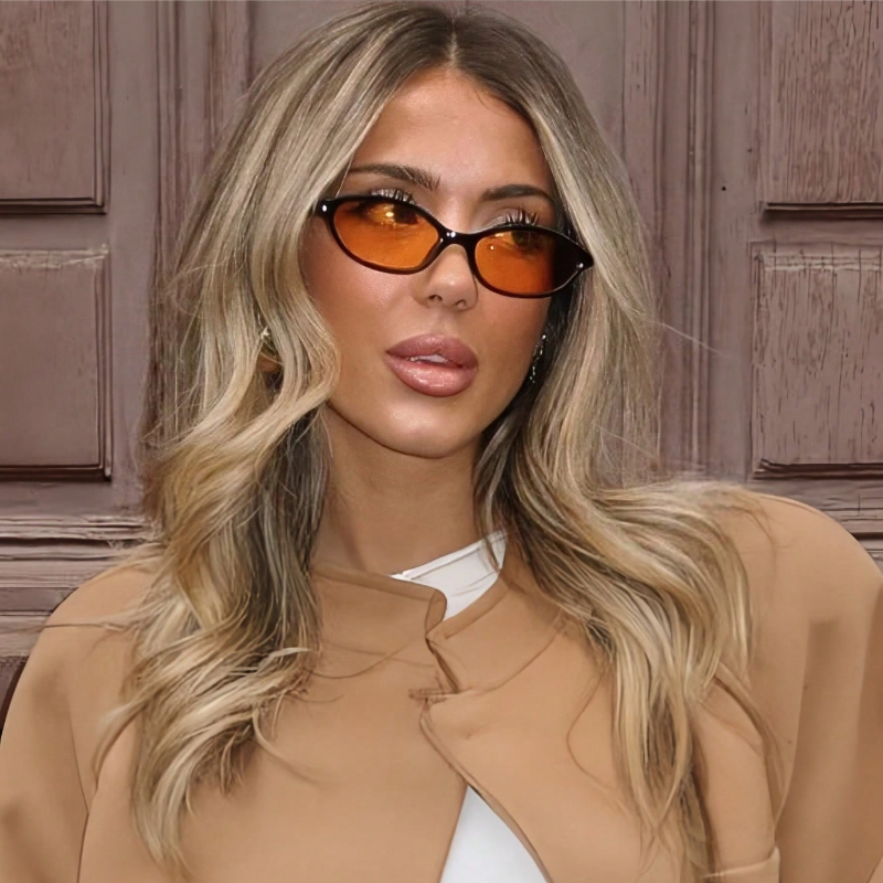 Retro Oval Frame Sunglasses Fa - Sunglasses Cat Eye ulasan dan harga