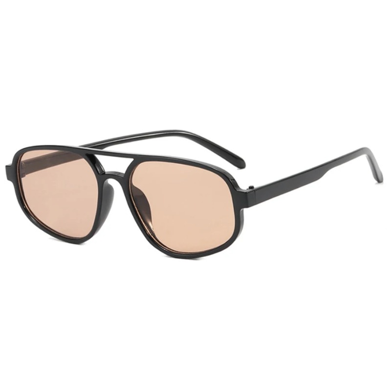 New Retro Double Bridge Sungla - Sunglasses Cat Eye ulasan dan harga