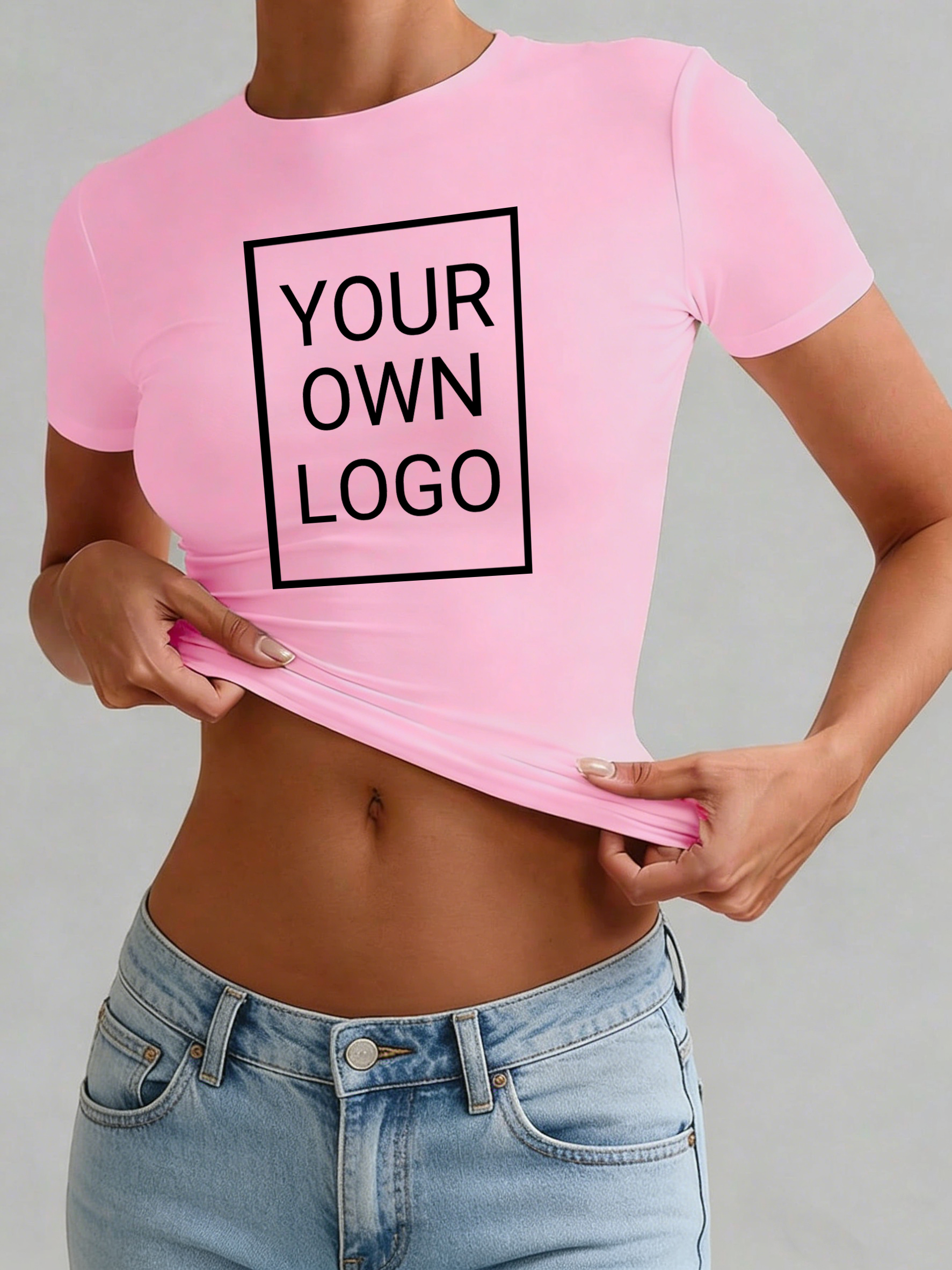 Customized Logo Pattern Womens - Crop Top Crochet ulasan dan harga