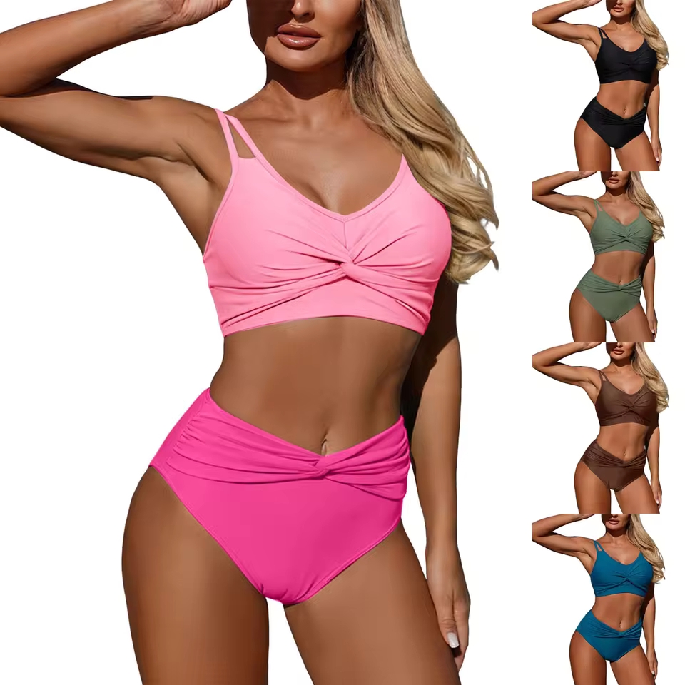 Women High Waisted Bikini Sexy - Swimsuit Bikini Ruched ulasan dan harga