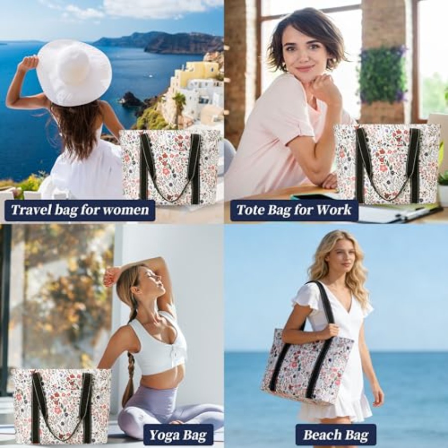 Tote Bag for Women with Laptop - Tote Bag Beach ulasan dan harga