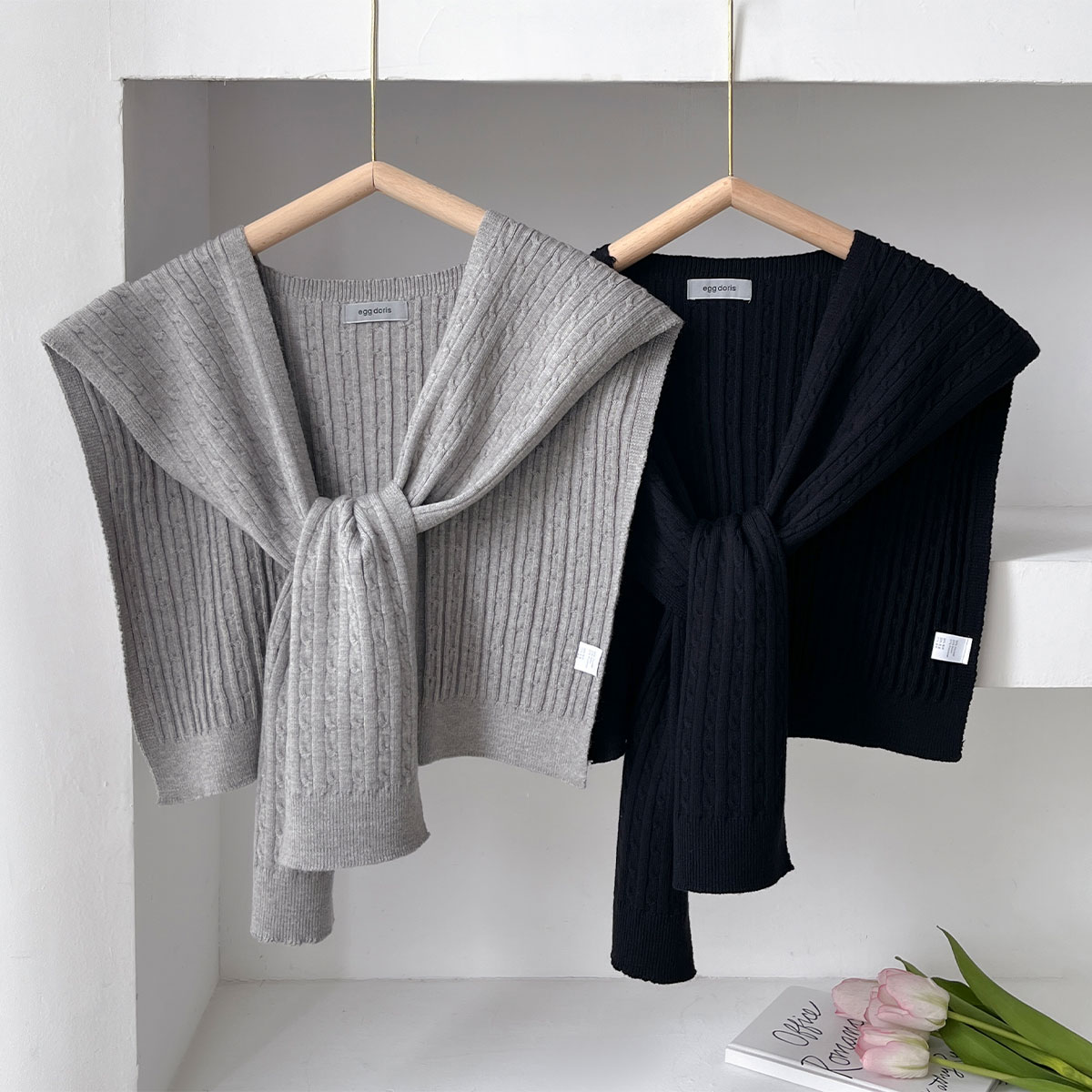 NEW Korean Autumn Knit Shawl F - Blouse Off Shoulder ulasan dan harga